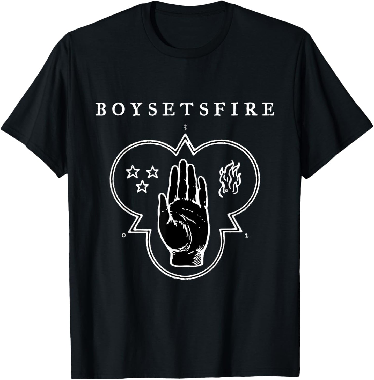 Boysetsfire Adults & Kids Band , Black, Small, Short Sleeve, Cotton Blend, , Modern Band T-Shirt - T-Shirt | Black
