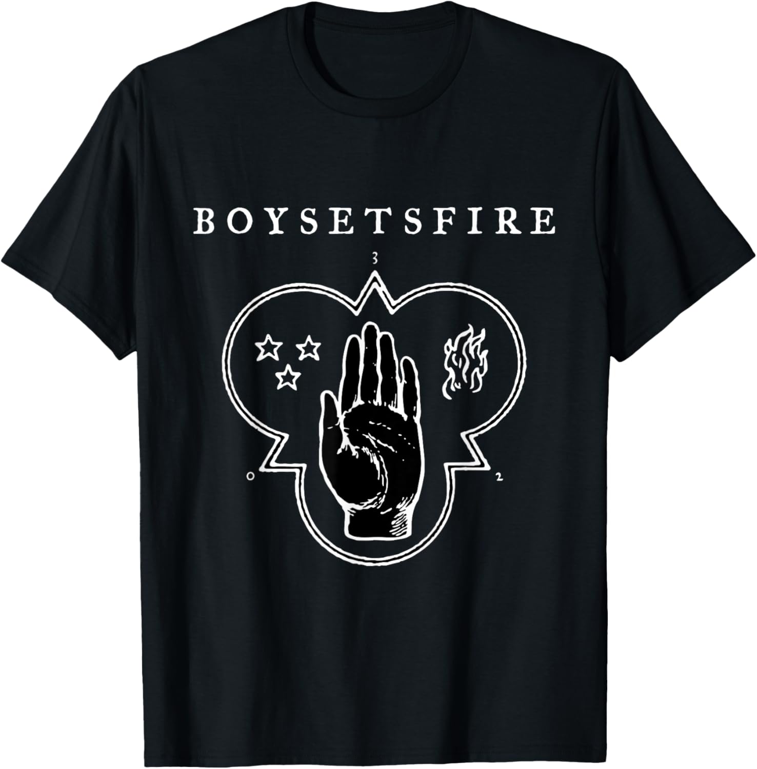 Boysetsfire Adults & Kids Band , Black, Small, Short Sleeve, Cotton Blend, , Modern Band T-Shirt - T-Shirt | Black