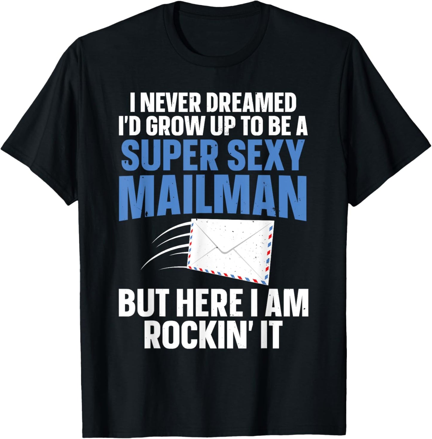 Cool Mailman Art Postal Worker Post Office Mail Man T-Shirt - T-Shirt | Black