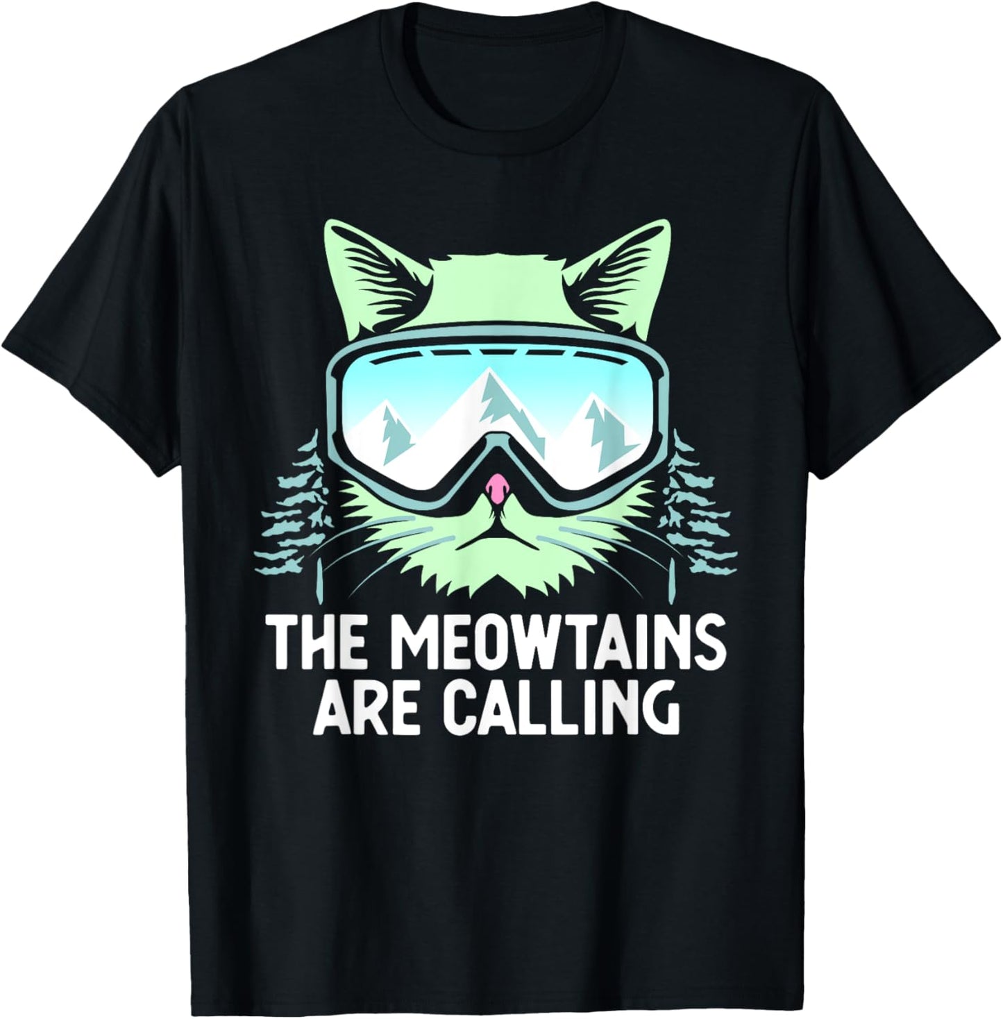 Snowboarding Skiing Art Women Kid Winter Sport Skier T-Shirt - T-Shirt | Black