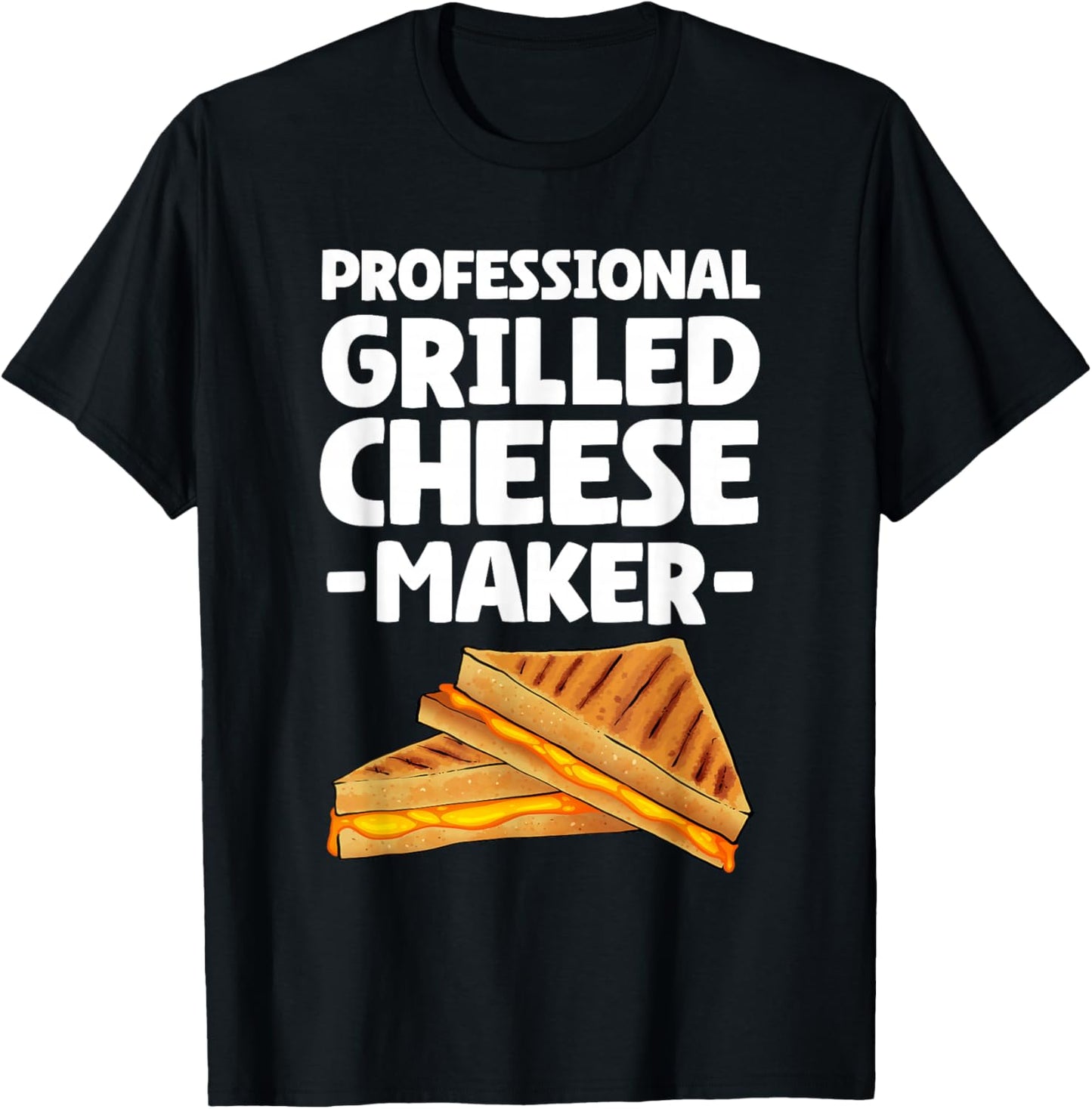 Funny Grilled Cheese Maker Art Women Grilled Cheese T-Shirt - T-Shirt | Black