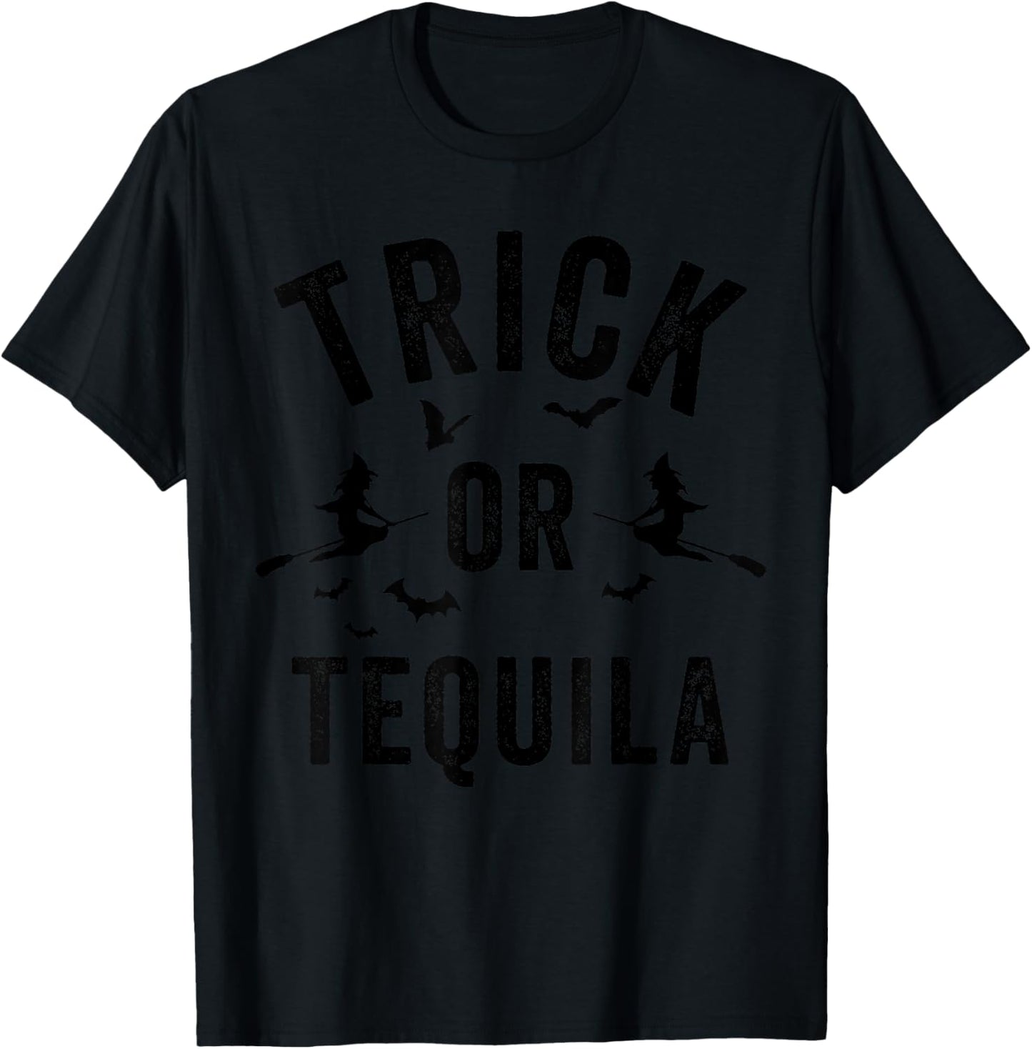 Women Graphic Trick or Tequila Halloween Witch DIY Costume T-Shirt - T-Shirt | Black