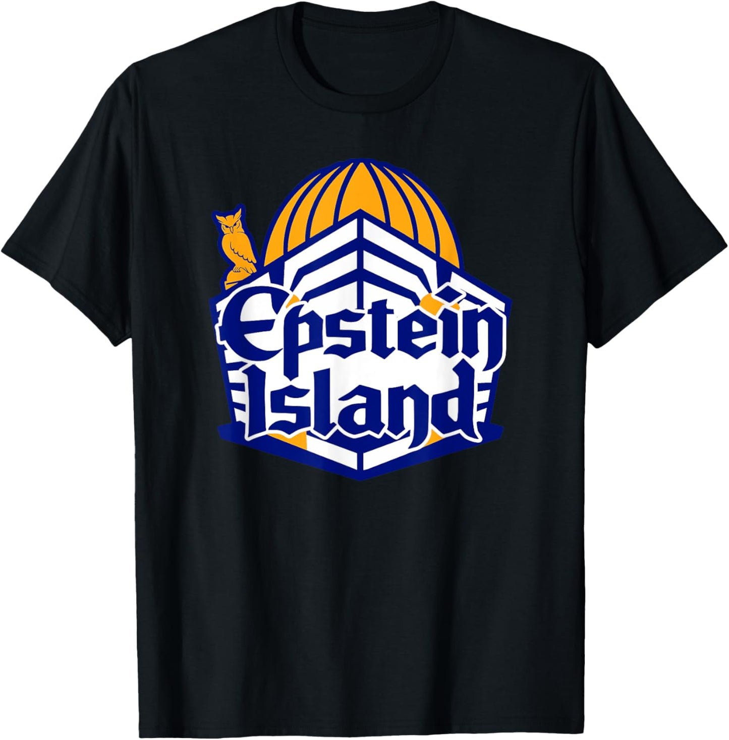 EPSTEIN ISLAND vacation temple castle spring summer break T-Shirt - T-Shirt | Black