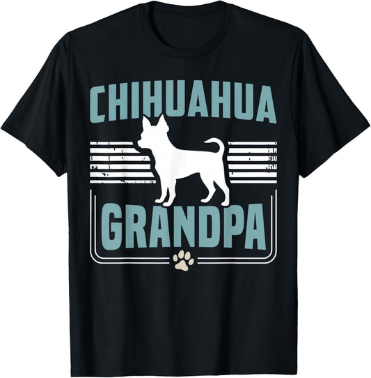 Chihuahua Grandpa Chihuahua Dog T-Shirt - T-Shirt | Black