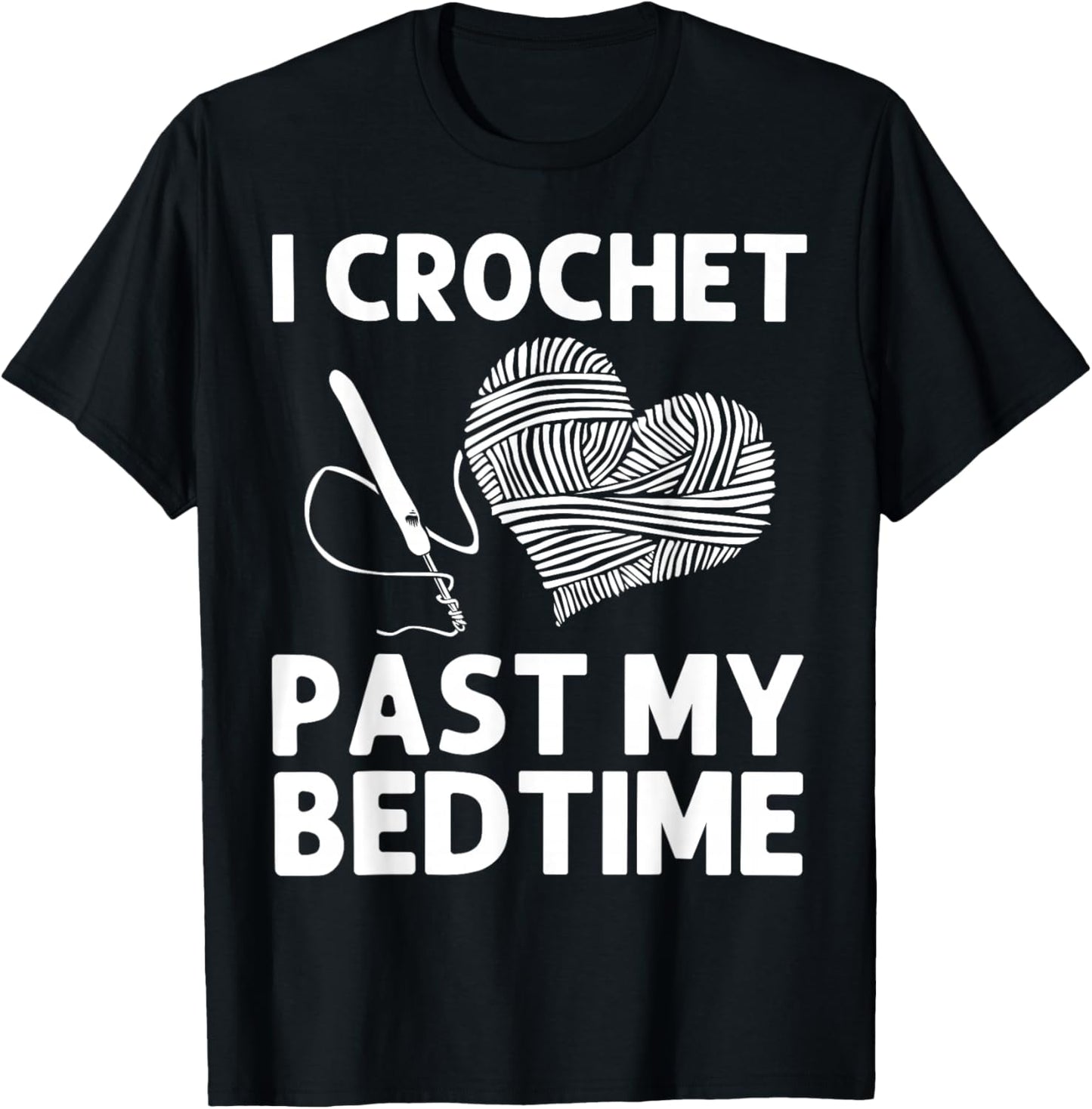 Cool Crochet Design Mom Crocheting Lover Crocheter T-Shirt - T-Shirt | Black