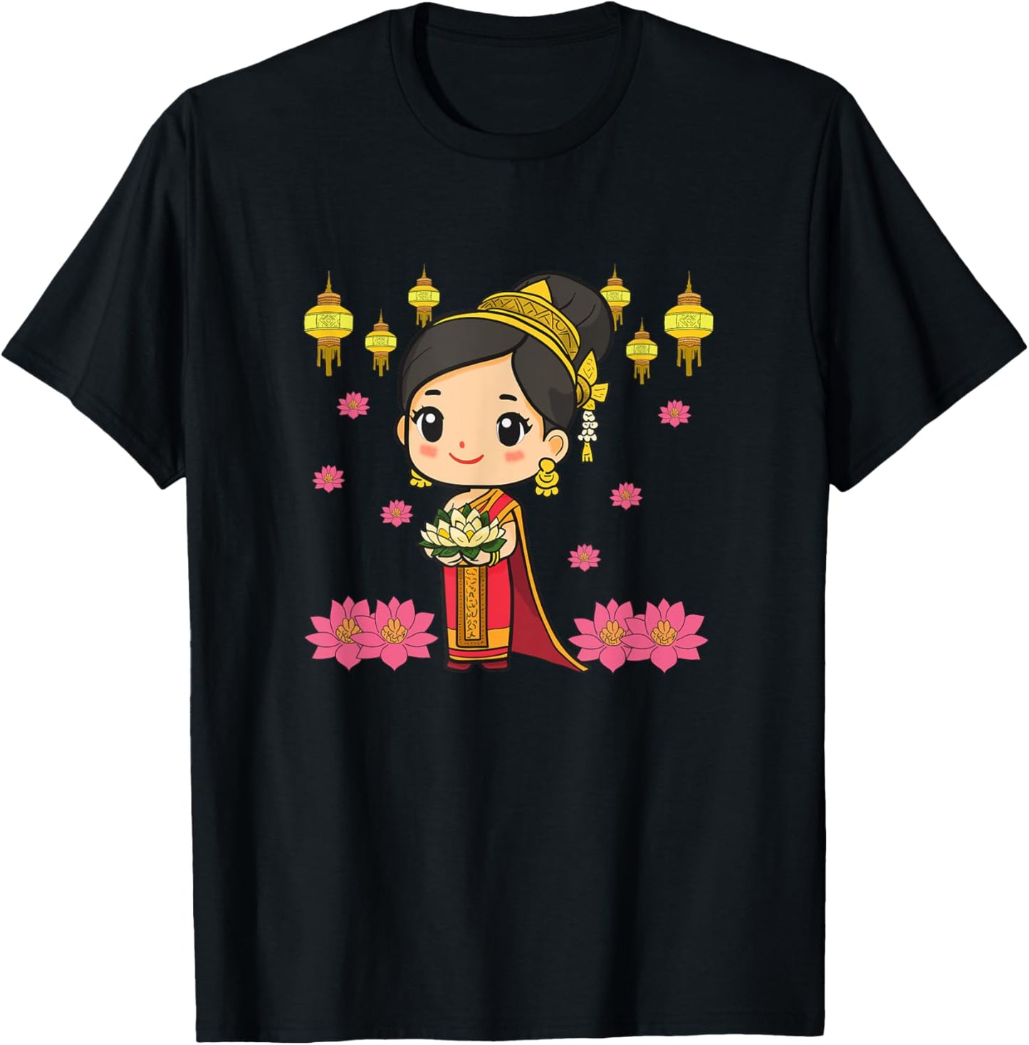 Laos Lao Laotian Happy Lao New Year Pim Mai Lao T-Shirt - T-Shirt | Black