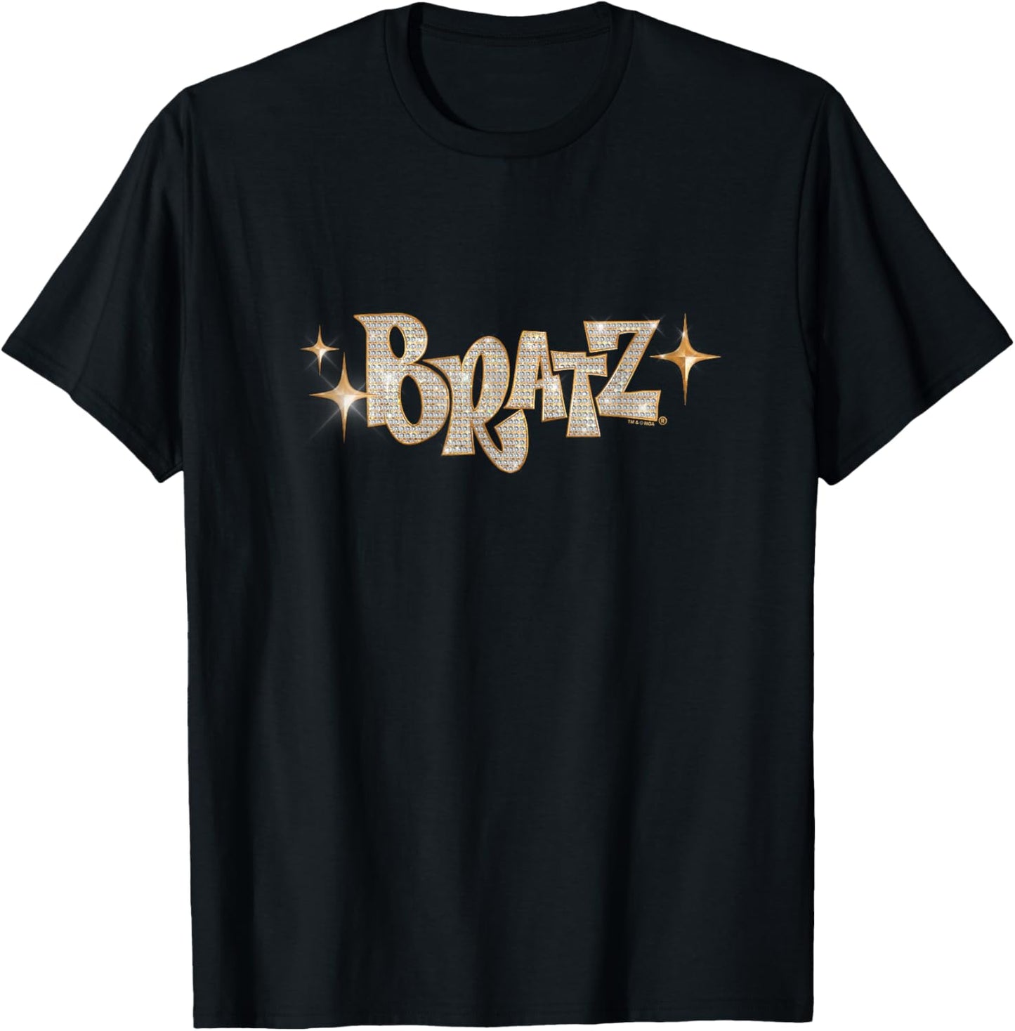 Bratz Classic Logo Bling Vintage T-Shirt - T-Shirt | Black