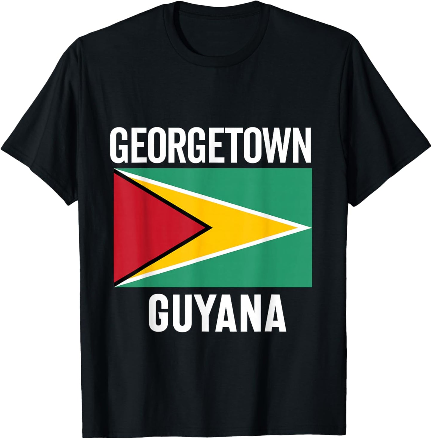 Guyana Souvenir Travel Vacation Men Women Guyanese Pride T-Shirt - T-Shirt | Black