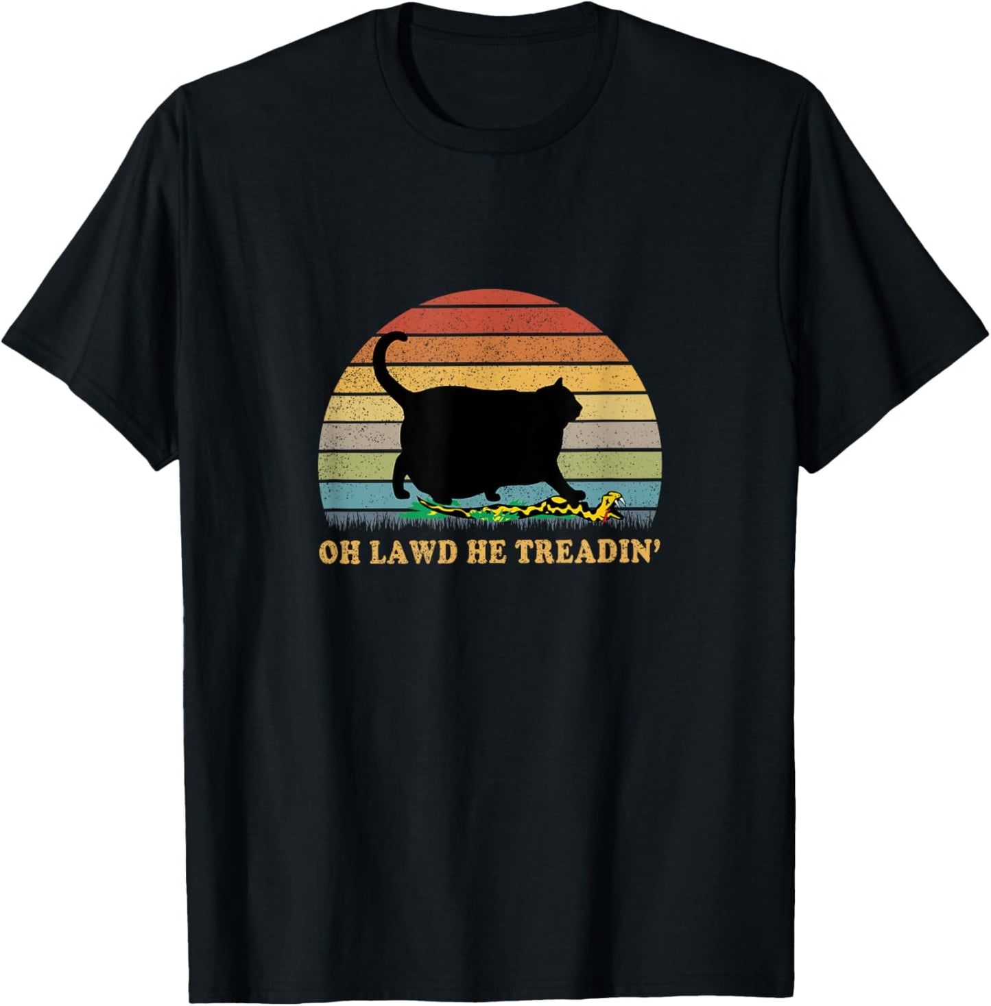 Oh Lawd He Treading T-Shirt - T-Shirt | Black