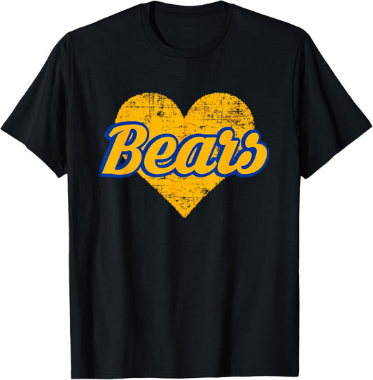 Ava Bears Over Heart T-Shirt - T-Shirt | Black
