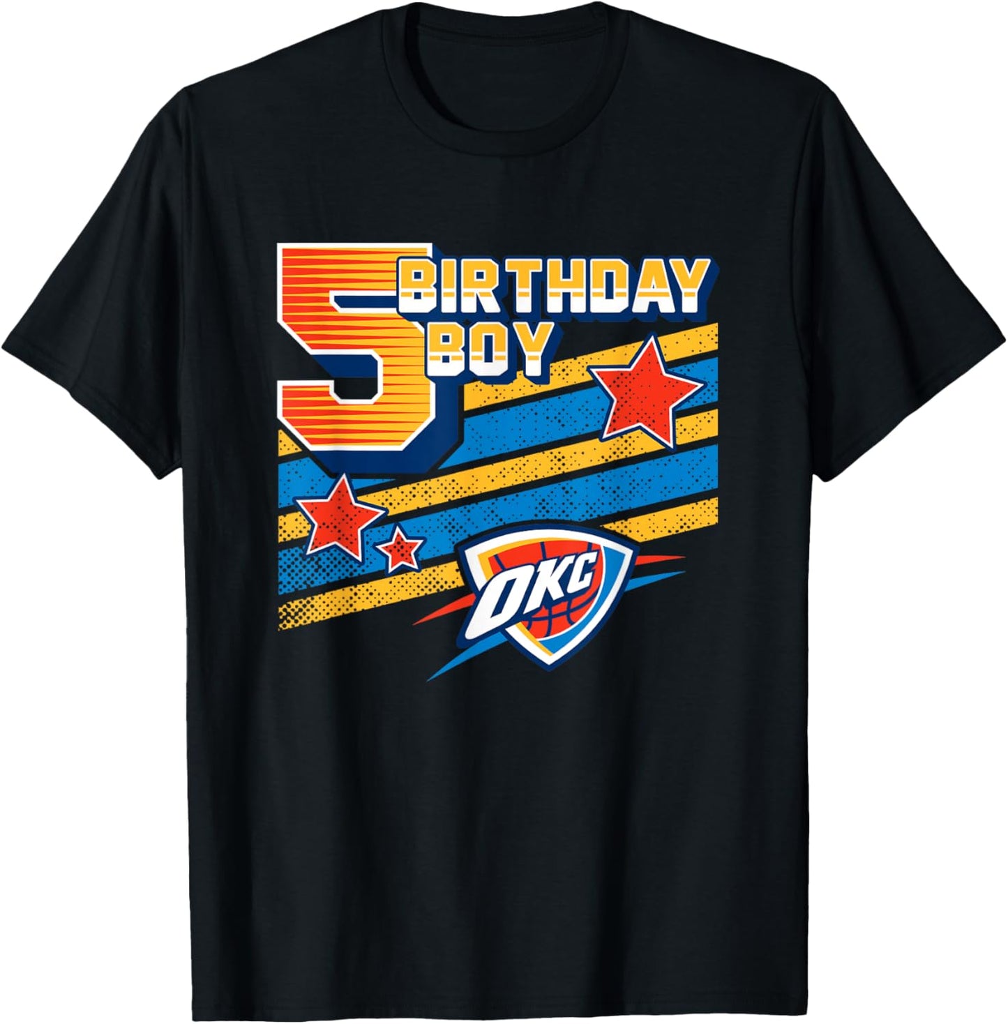 NBA Oklahoma City Thunder 5th Birthday Boy T-Shirt - T-Shirt | Black