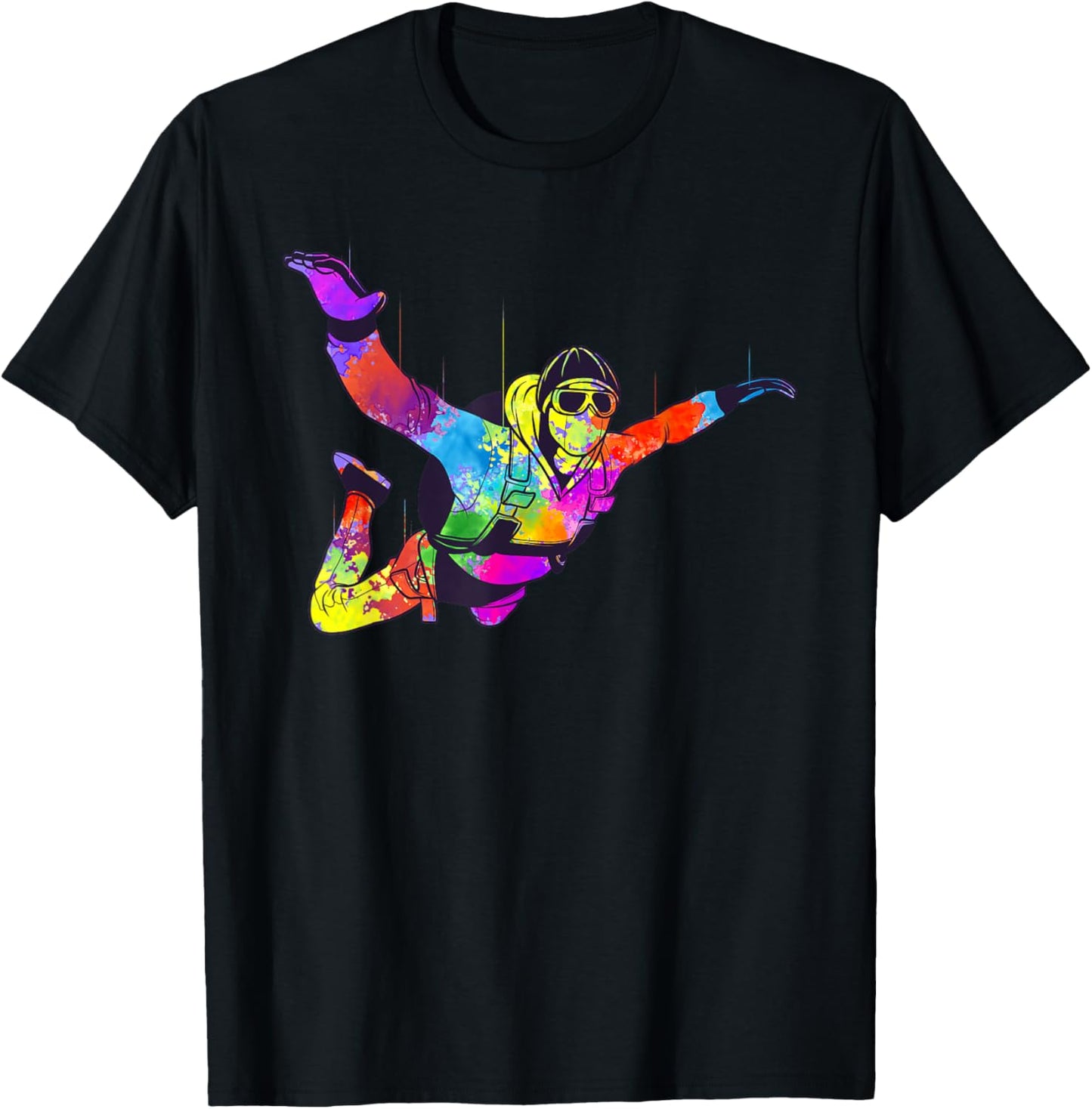 Cool Skydiving Art Women Indoor Skydive Sky Diving T-Shirt - T-Shirt | Black