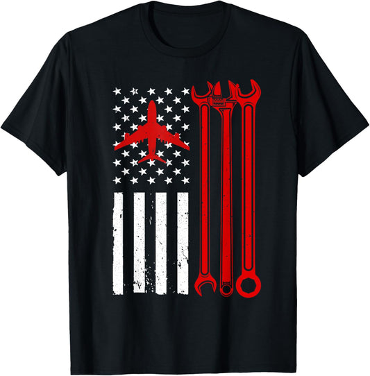 Aircraft Mechanic design Women Aviation Maintenance T-Shirt - T-Shirt | Black