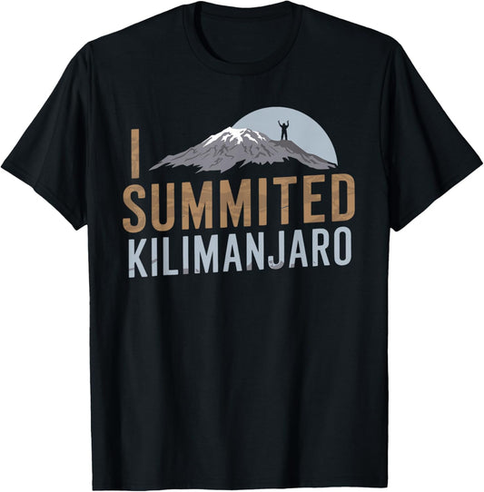 I Summited Mount Kilimanjaro Adventure T-Shirt - T-Shirt | Black