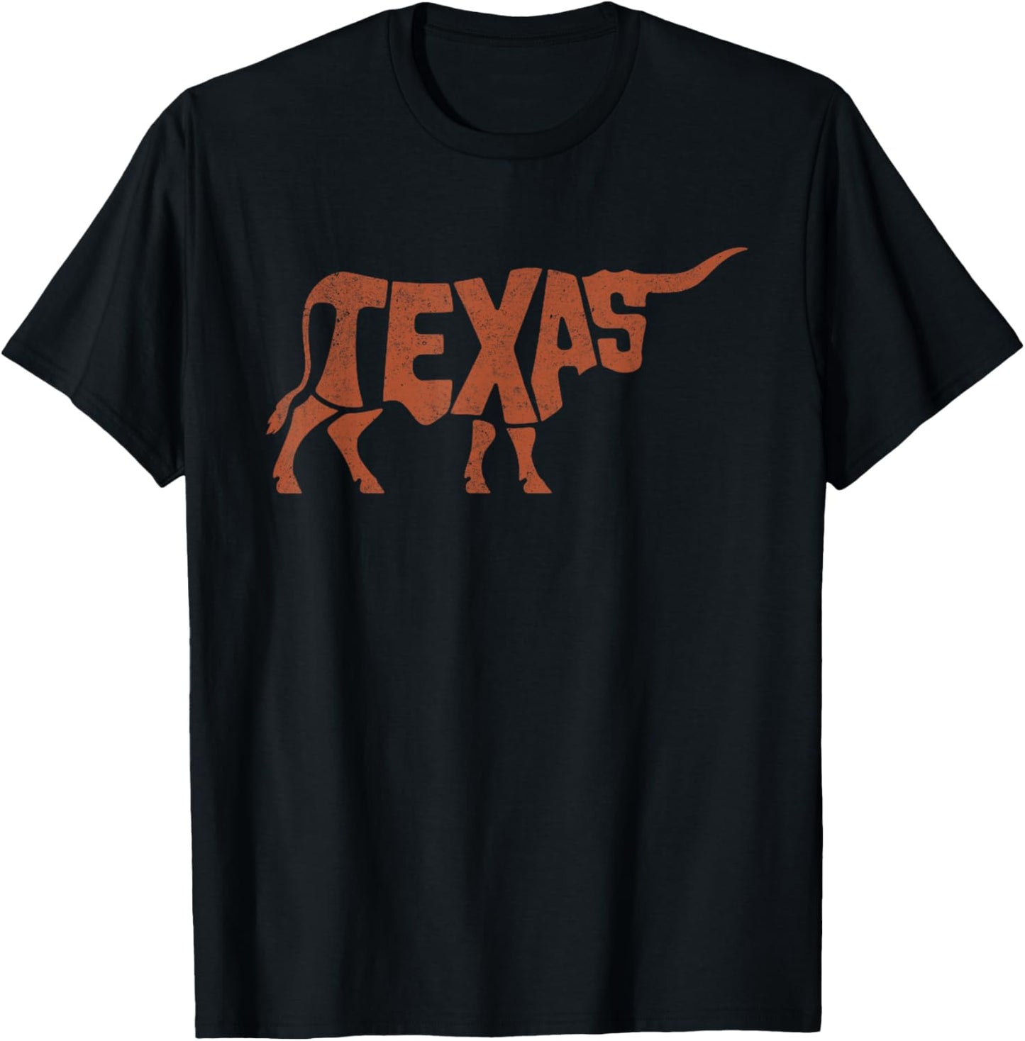 Texas Vintage Retro T-Shirt - T-Shirt | Black