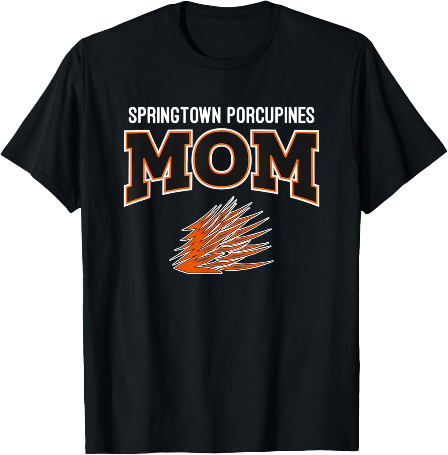 Springtown Porcupines Logo Mom HS T-Shirt - T-Shirt | Black