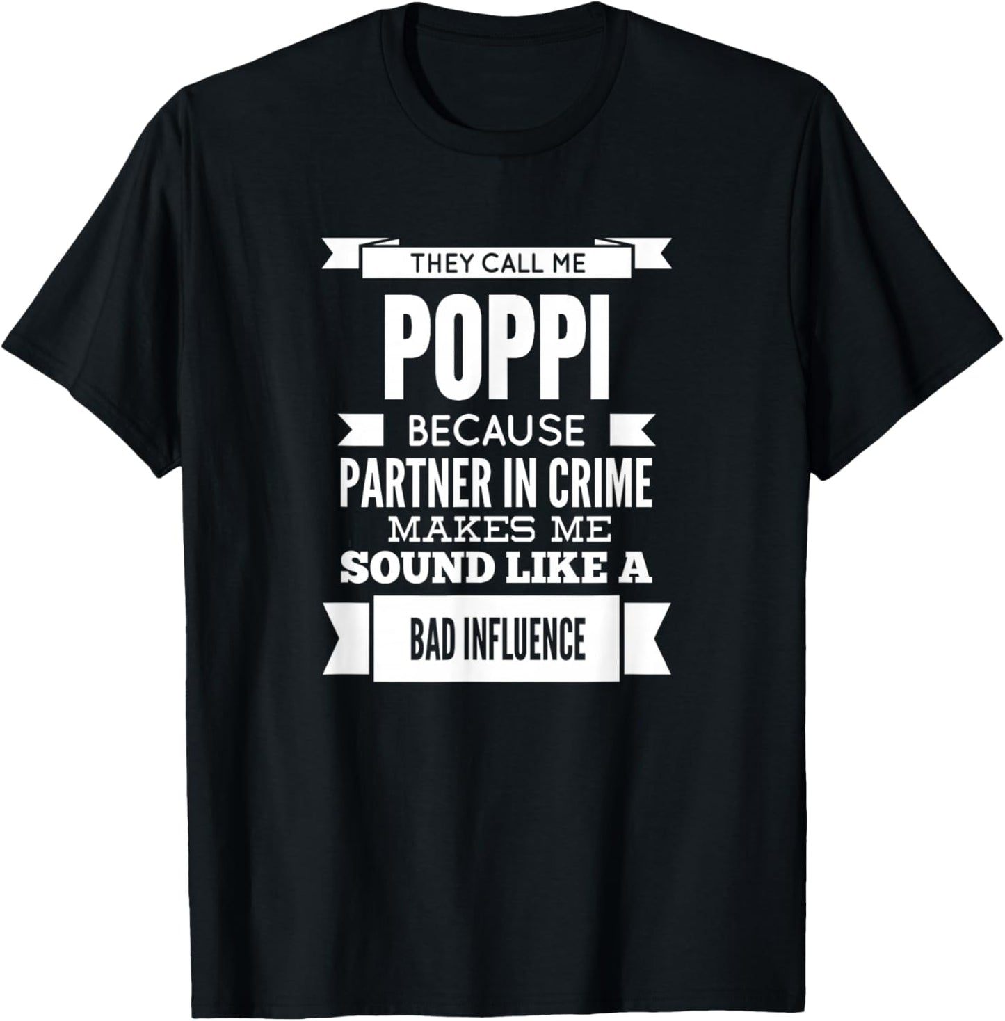 They Call Me Poppi Special Grandpa T-Shirt - T-Shirt | Black