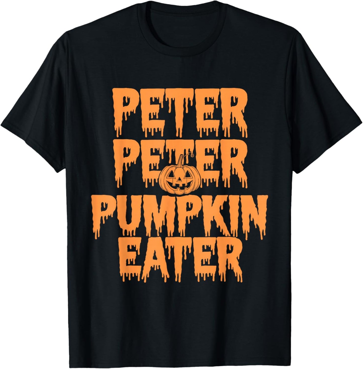 Peter Pumpkin Eater Halloween Couples Trick T-Shirt - T-Shirt | Black