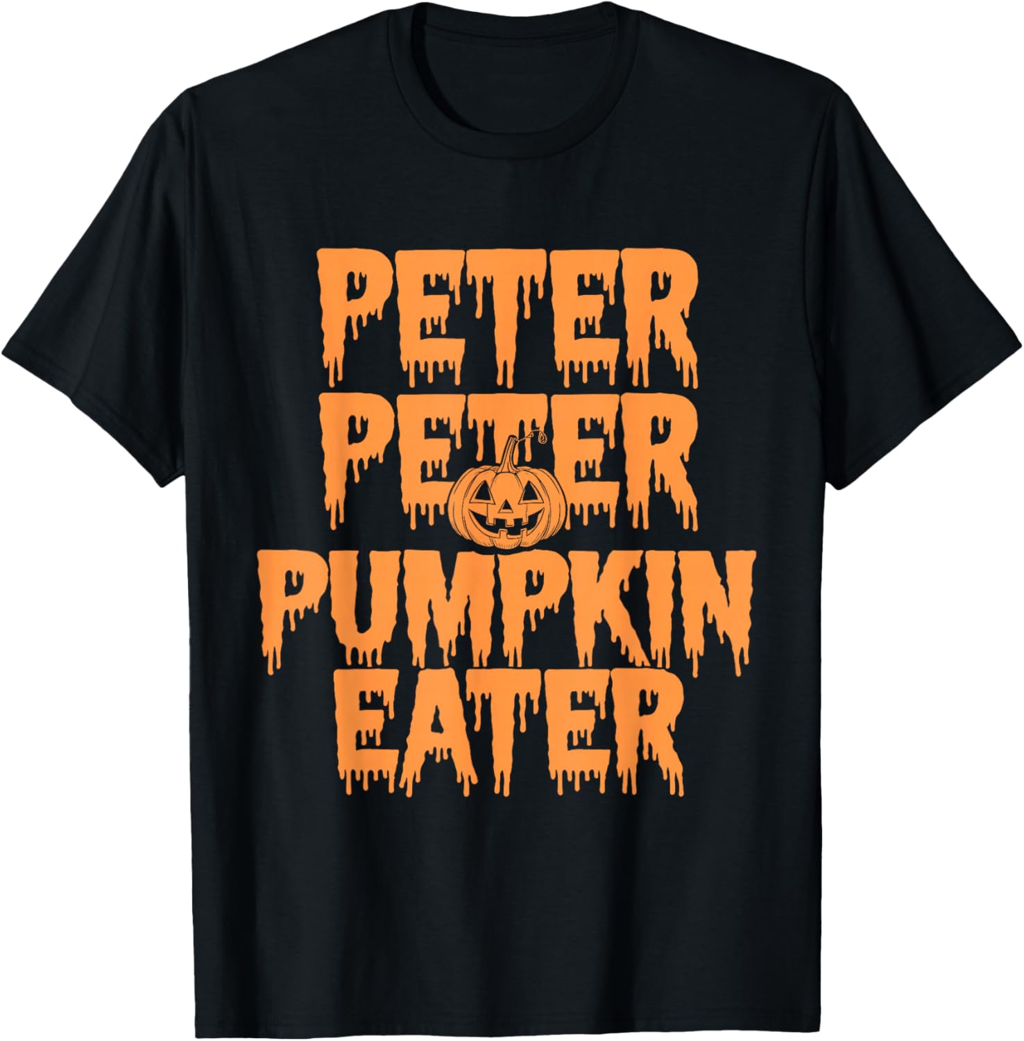 Peter Pumpkin Eater Halloween Couples Trick T-Shirt - T-Shirt | Black