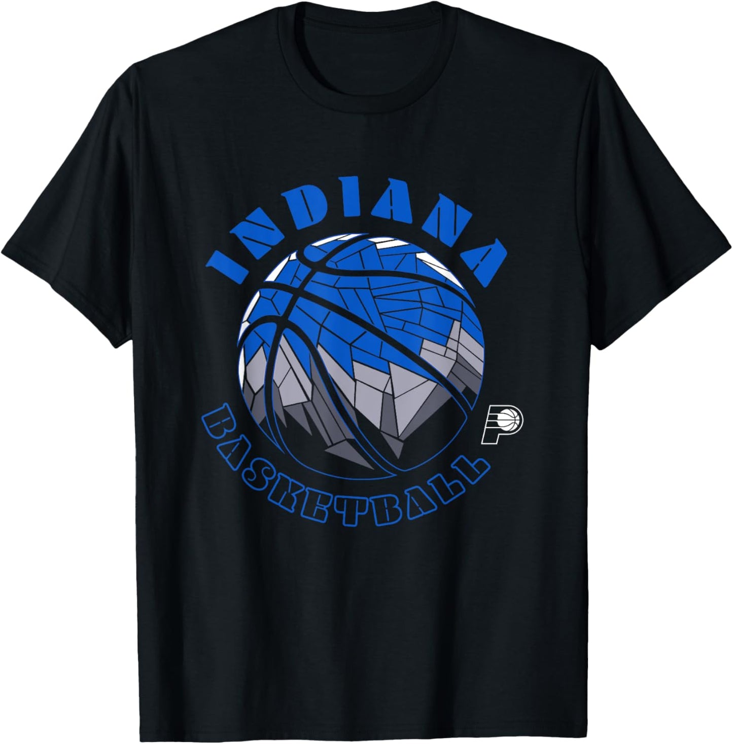 NBA Indiana Pacers Neon Prism Basketball T-Shirt - T-Shirt | Black