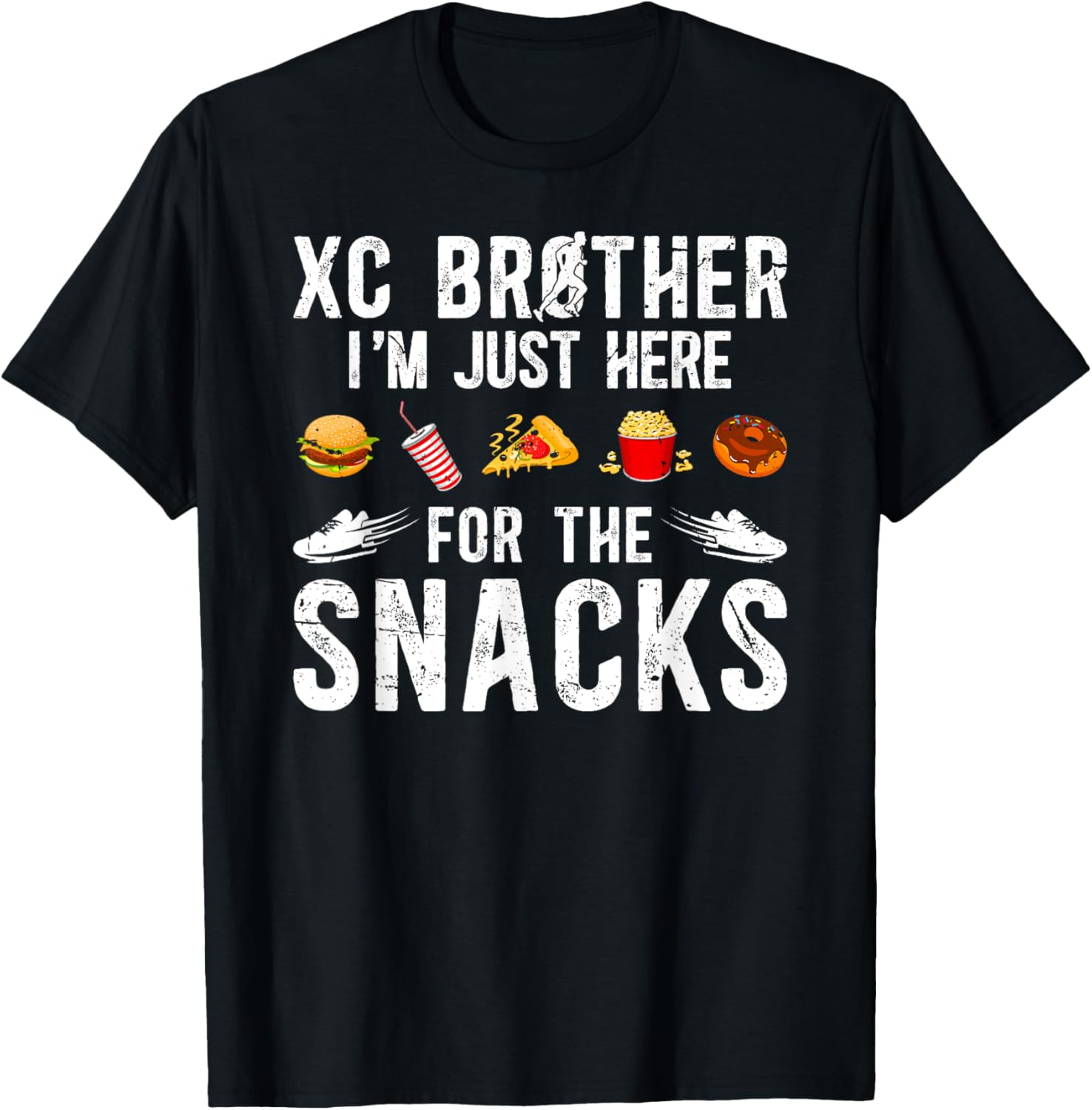 XC Brother Funny Cross Country Brother XC Runner Brother T-Shirt - T-Shirt | Black