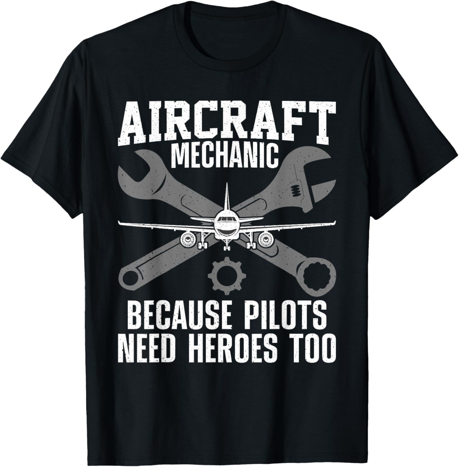 Cool Aircraft Mechanic Art Women Aircraft Technician T-Shirt - T-Shirt | Black