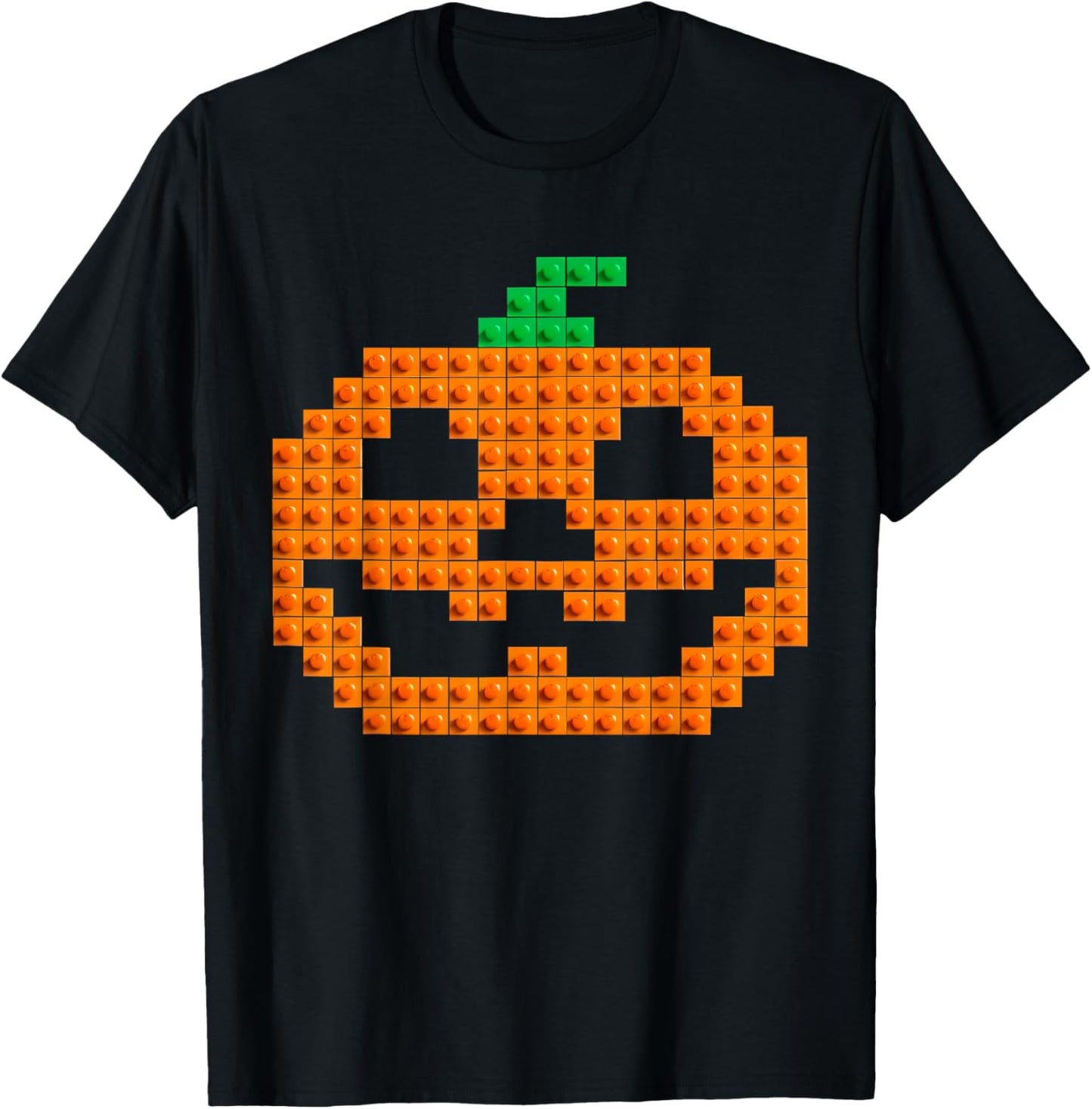 Halloween Master Builder Pumpkin Brick Building Block Boys T-Shirt - T-Shirt | Black