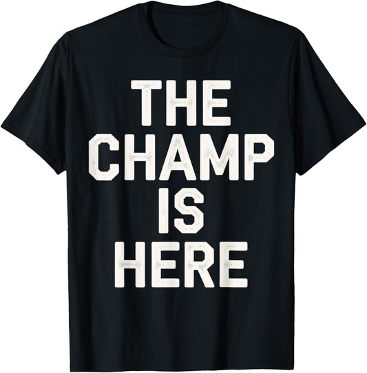 The Champ is here Fantasy Football Championship T-Shirt - T-Shirt | Black
