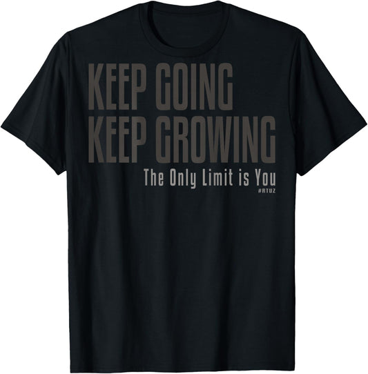 Fitness Quote Y2K Gym Training Back Print Yoga Sport Workout T-Shirt - T-Shirt | Black