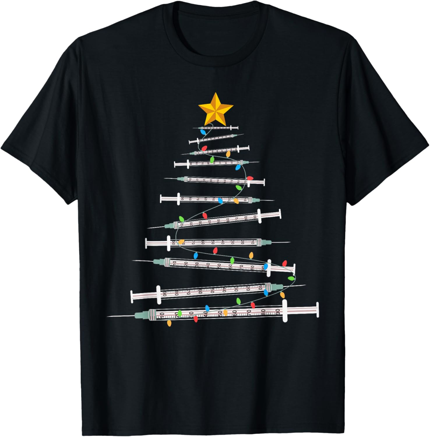Botox Dealer Christmas Tree Aesthetic Nurse Injector Botox T-Shirt - T-Shirt | Black