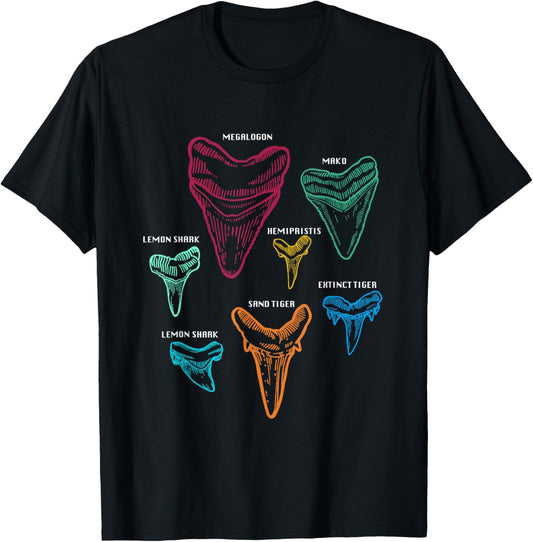 Funny Shark Tooth Sifter For Beach Shark Tooth Hunting Gifts T-Shirt - T-Shirt | Black