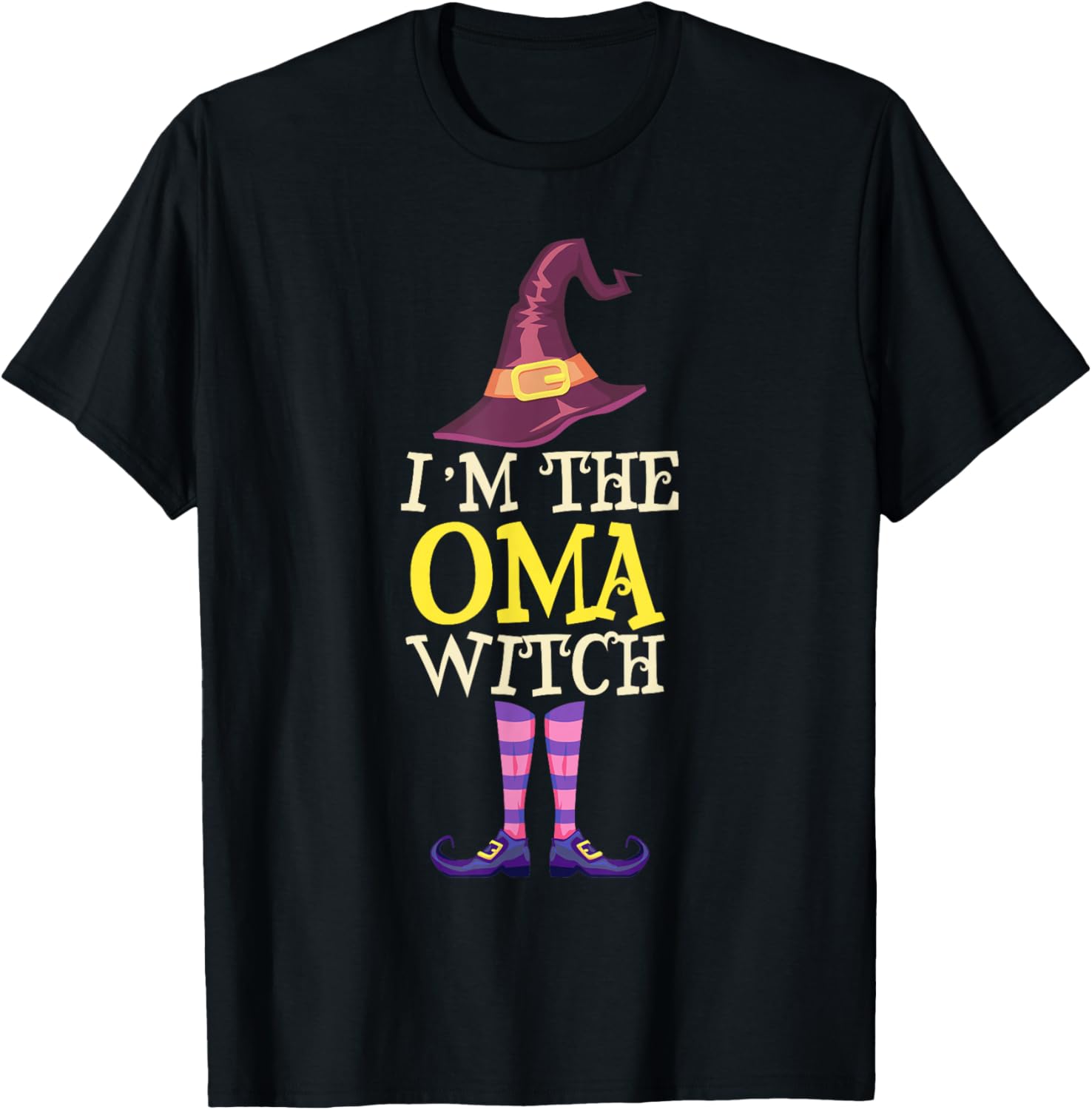 I'm The Oma Witch Costume Halloween Funny Witchy T-Shirt - T-Shirt | Black