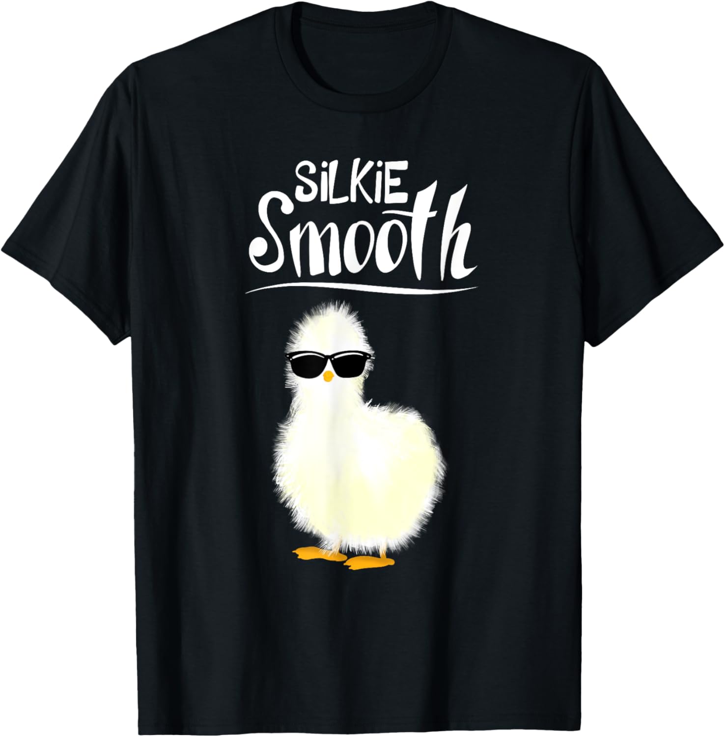 Funny Silkie Smooth Art Women Silkie Chicken Lover T-Shirt - T-Shirt | Black