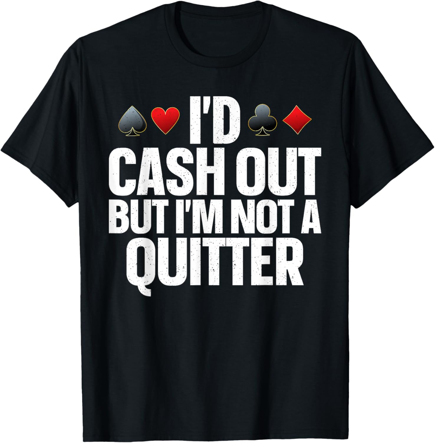 Casino Art Women Gambling Casino Player Gambler T-Shirt - T-Shirt | Black