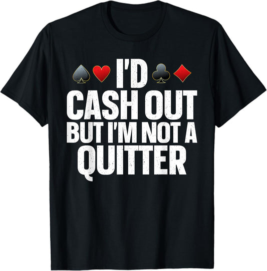 Casino Art Women Gambling Casino Player Gambler T-Shirt - T-Shirt | Black