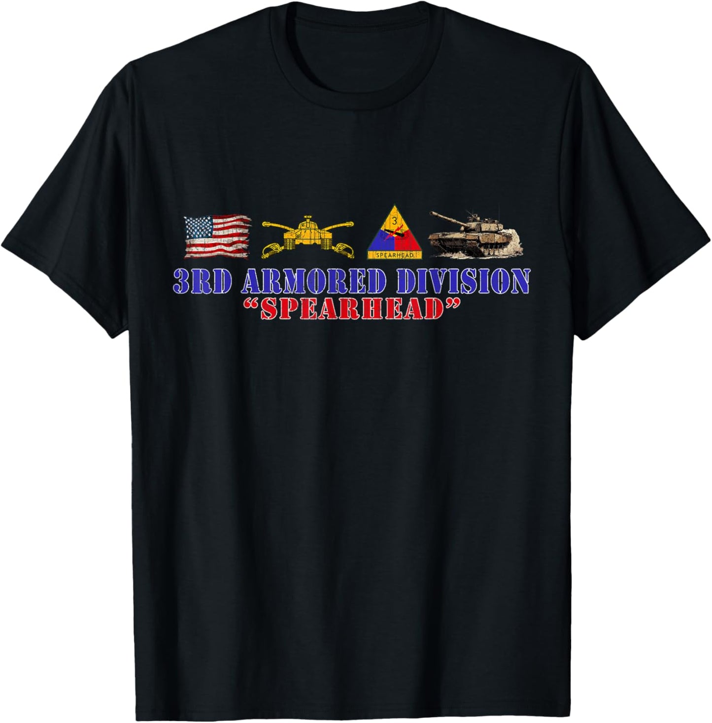 3d Armored Division Spearhead 3rd Armored Division Spearhead Friedberg Germany Retro -Adults Black Small T-Shirt - T-Shirt | Black