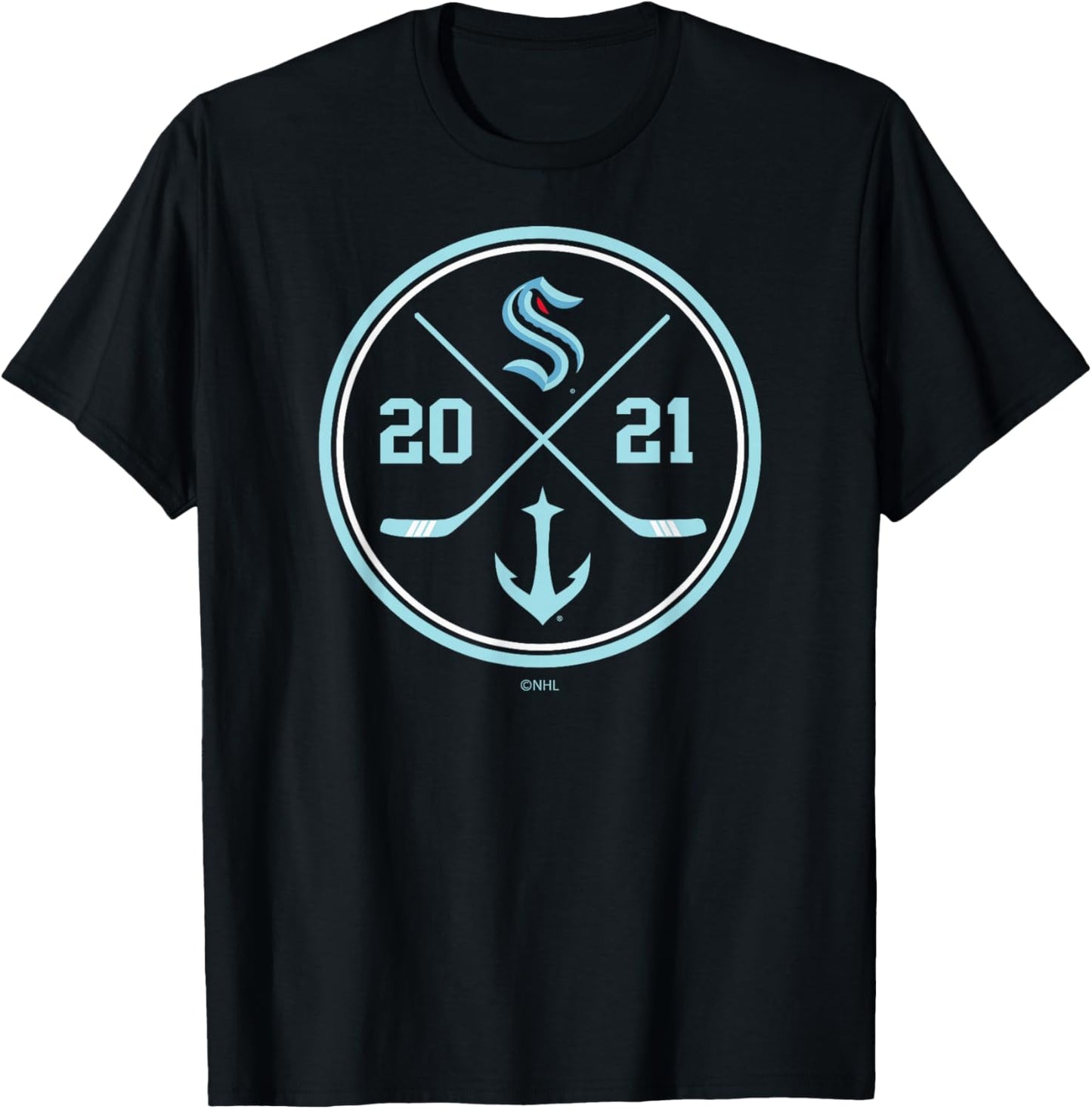 Seattle Kraken Prize Navy Blue Officially Licensed T-Shirt - T-Shirt | Black