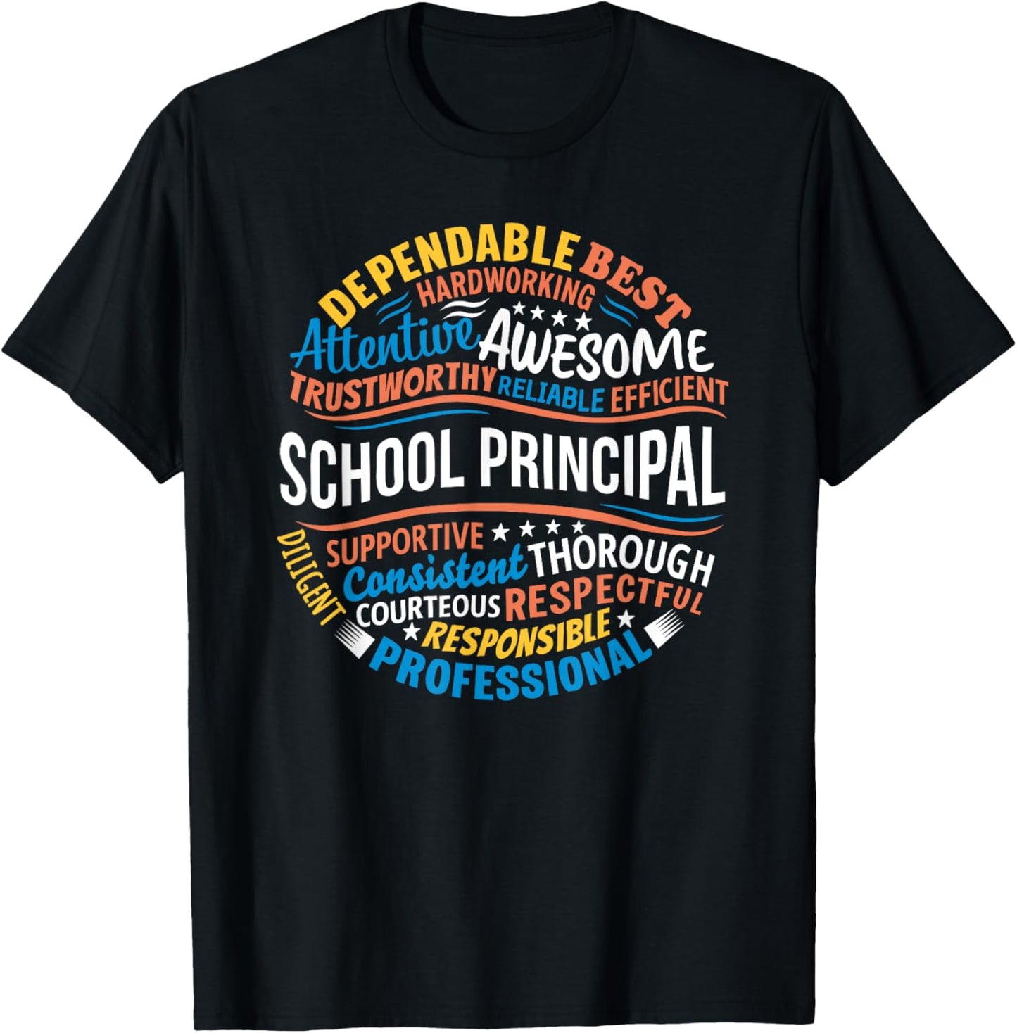 School Principal Shirts Funny Appreciation Principal Gifts T-Shirt - T-Shirt | Black