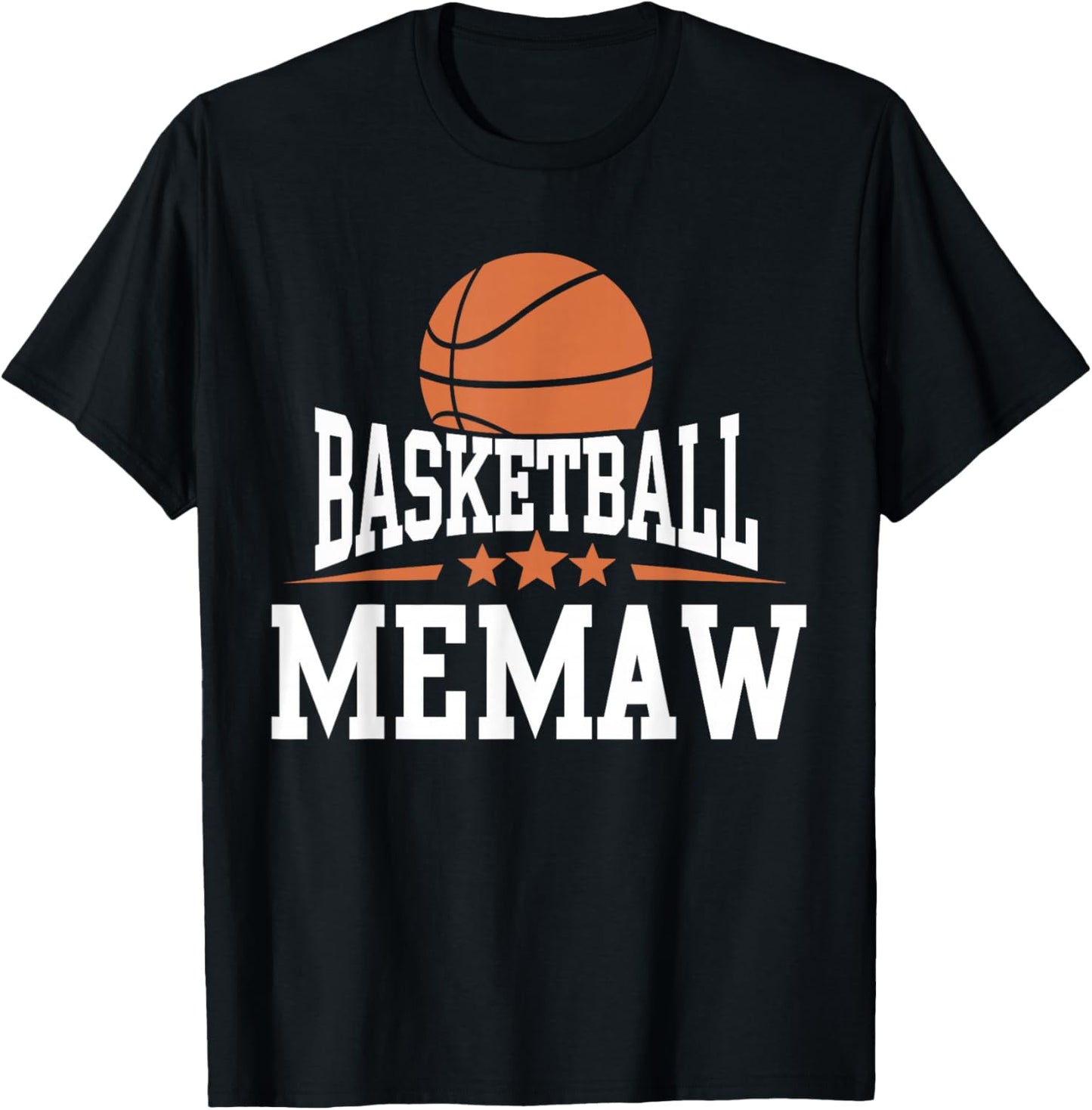 Basketball Memaw Sports Family Matching Basketball T-Shirt - T-Shirt | Black