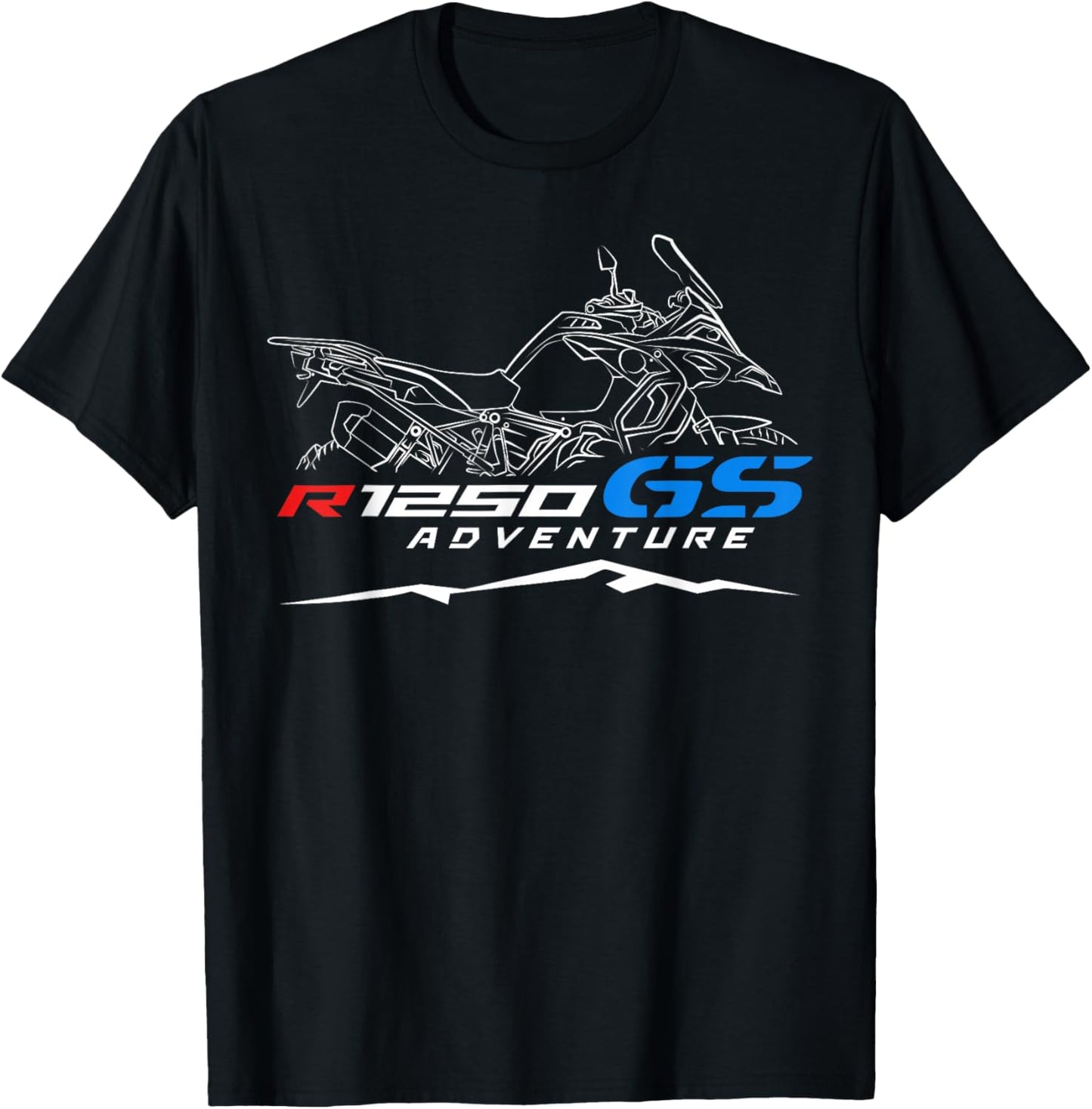 R1250GSA 2019-2024 for Adventure Riders, Motorcycle T-Shirt - T-Shirt | Black