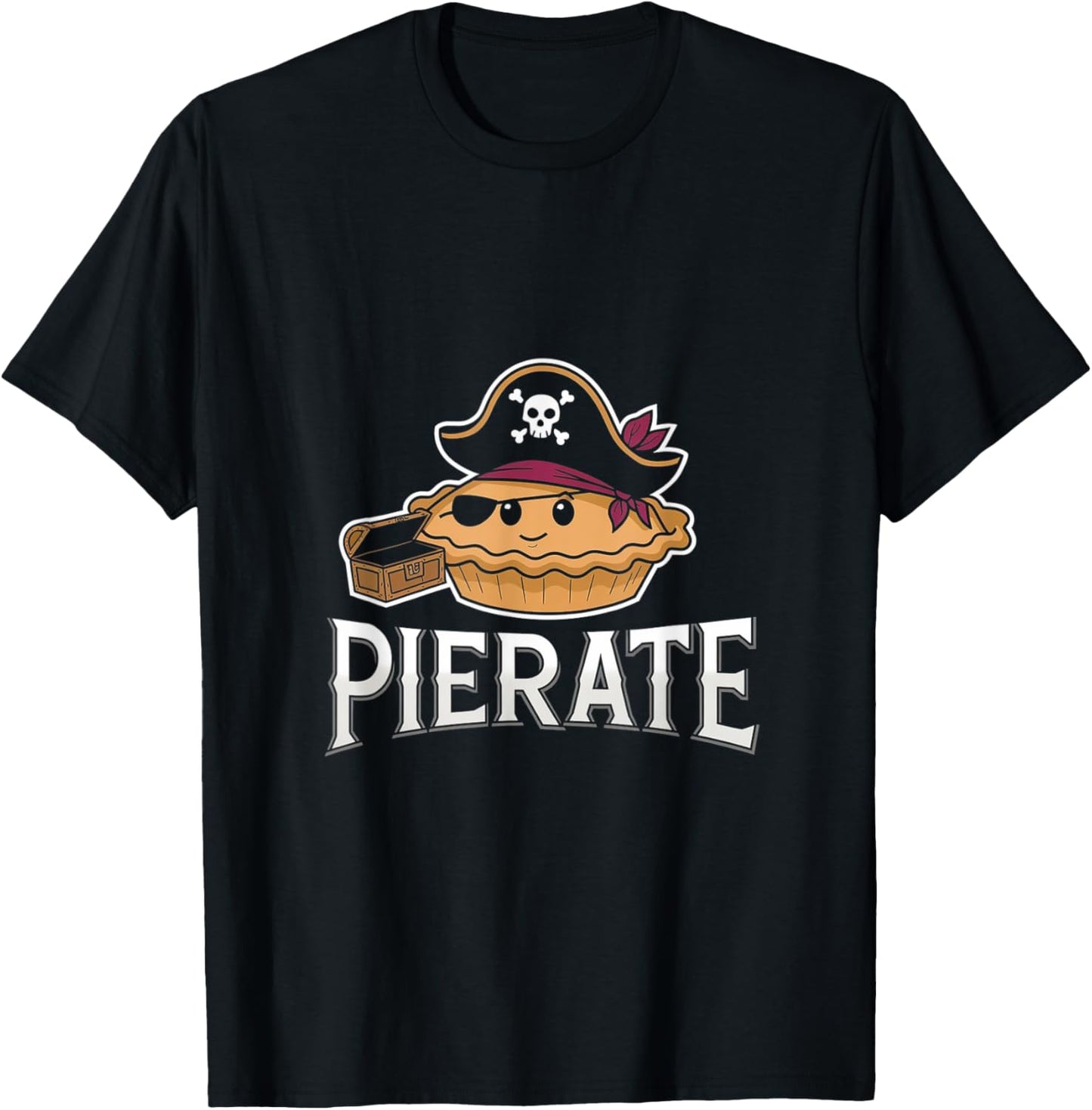 Funny Pirate Pun - Pierate Pie Lover Pirate Costume T-Shirt - T-Shirt | Black