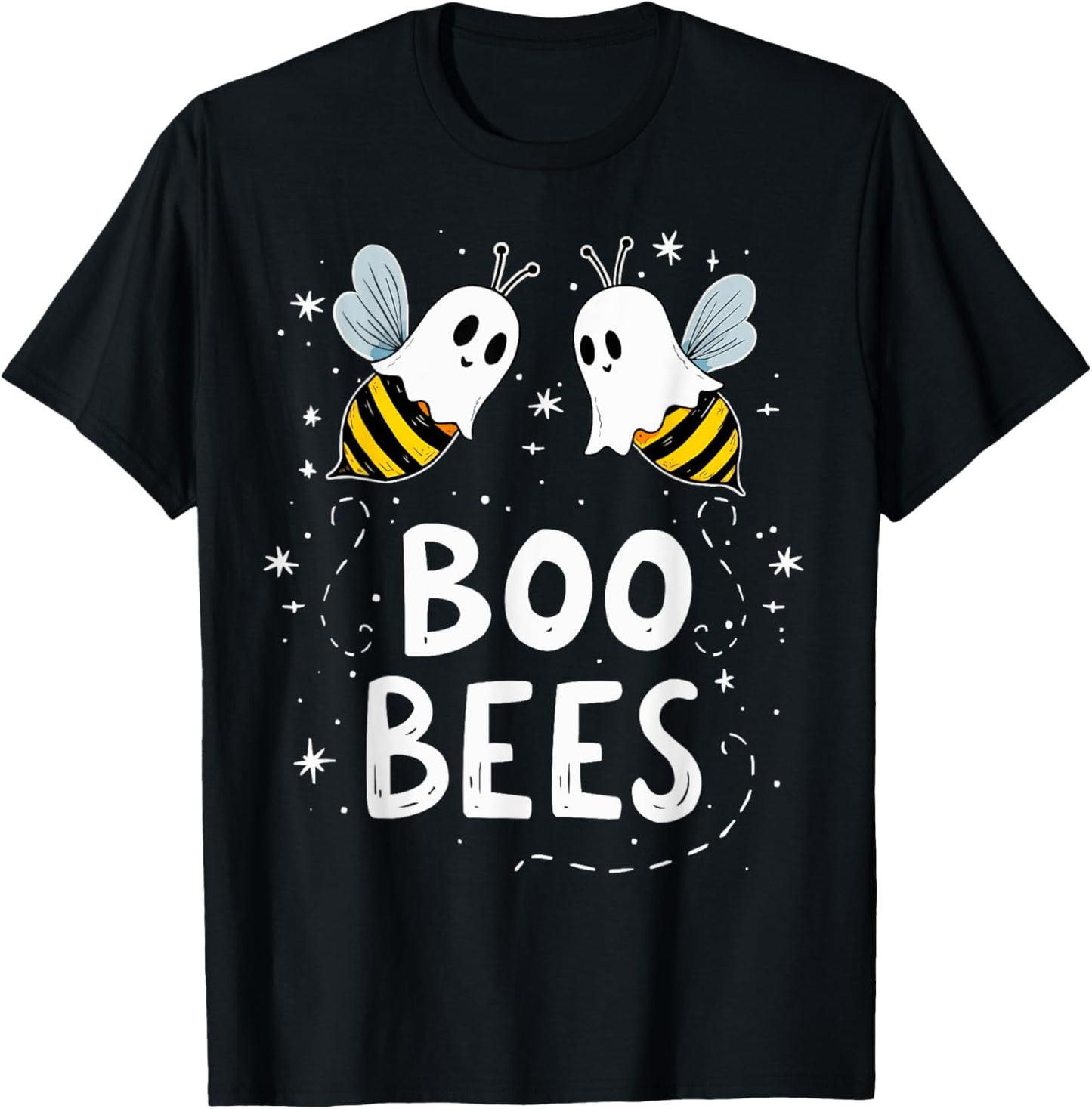 Funny Boo Bees Boobs Ghost Bee Last Minute Halloween Costume T-Shirt - T-Shirt | Black