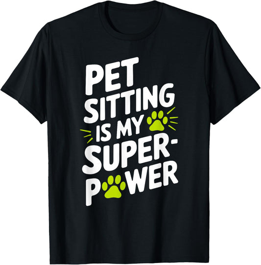 Trusted Pet Sitter Pet Care Professional Animal Caregiver T-Shirt - T-Shirt | Black