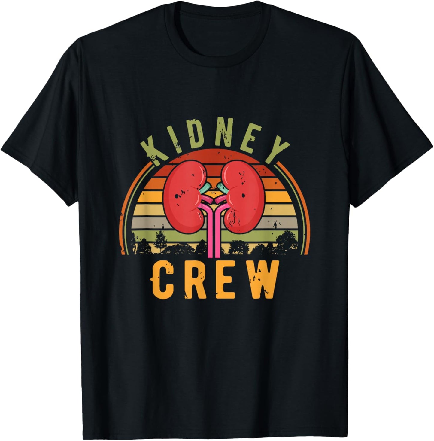 Kidney Crew Nephrology Nurse Team Renal Dialysis Technician T-Shirt - T-Shirt | Black