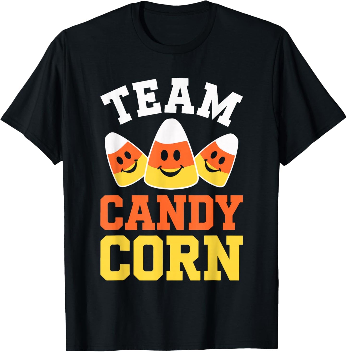Team Candy Corn Shirt Adult Kids Men Women Halloween Costume T-Shirt - T-Shirt | Black