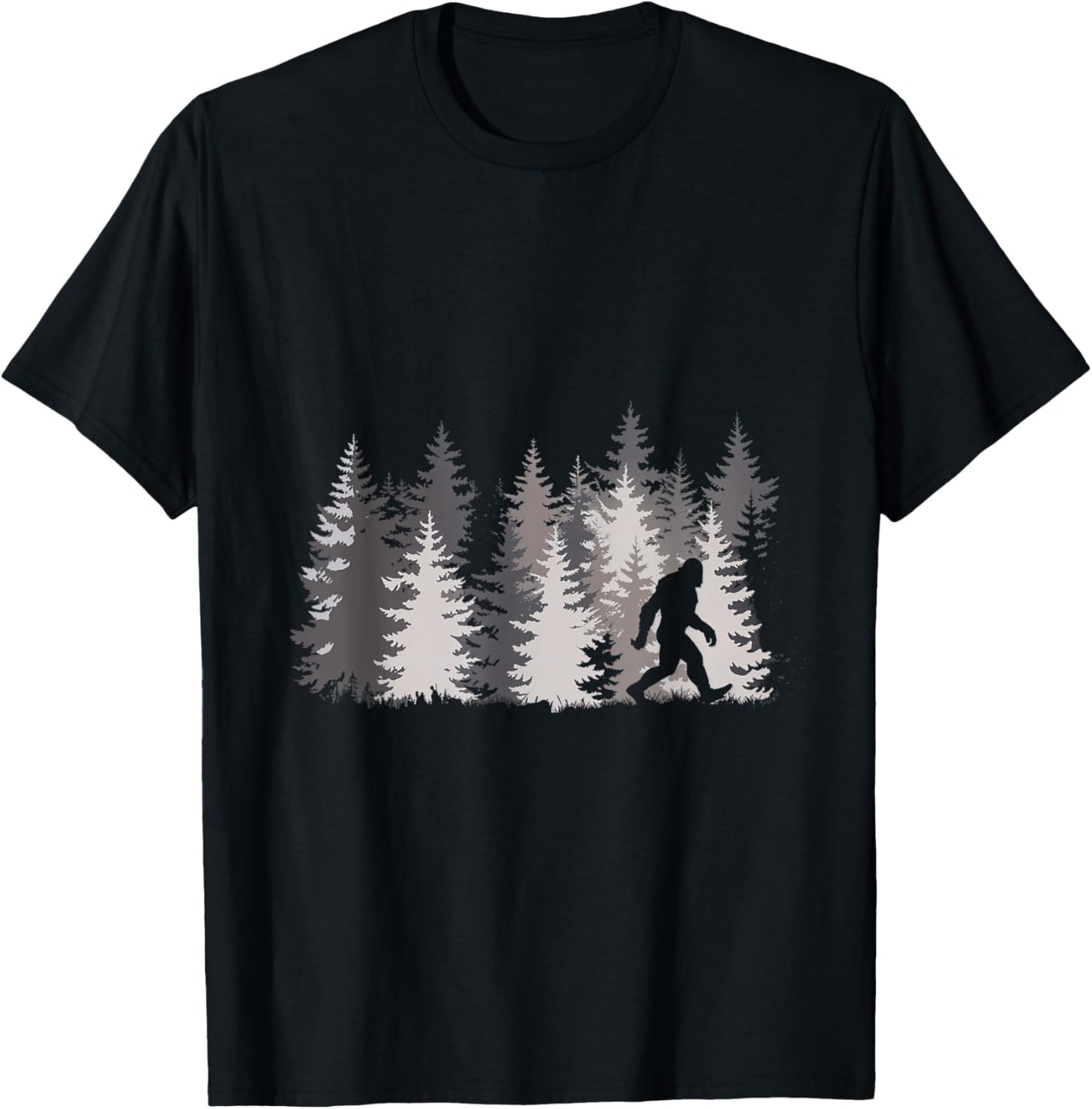 Sasquatch Forest Legend Nature T-Shirt - T-Shirt | Black