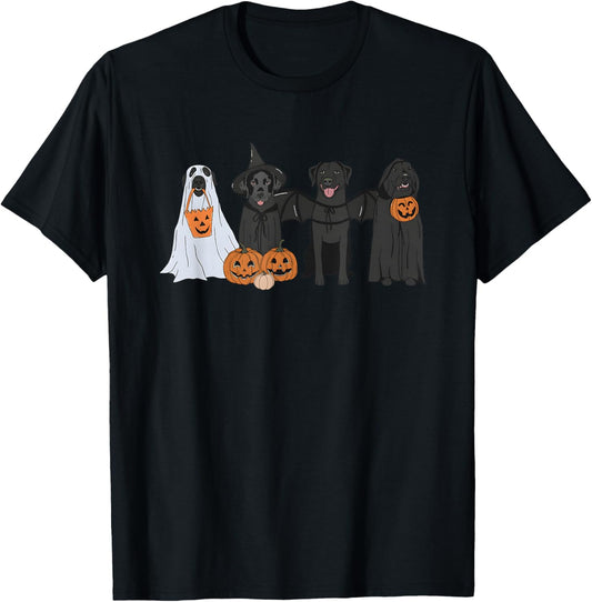 Black Labrador Halloween T-Shirt - T-Shirt | Black