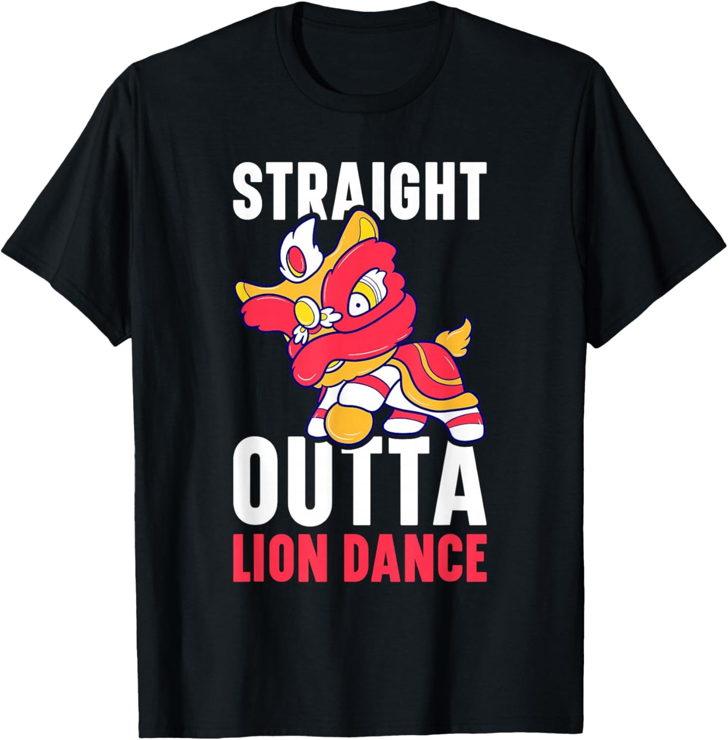 Lion Dance Lunar New Year Chinese New Year Lion Dance T-Shirt - T-Shirt | Black