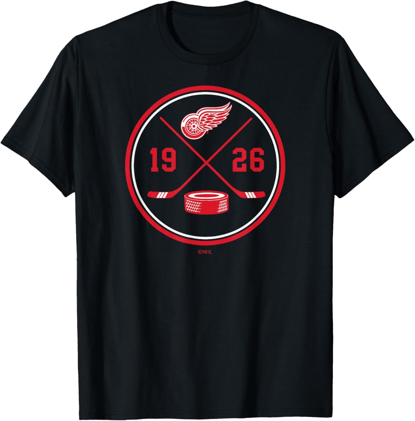 Detroit Red Wings Prize Black Officially Licensed T-Shirt - T-Shirt | Black