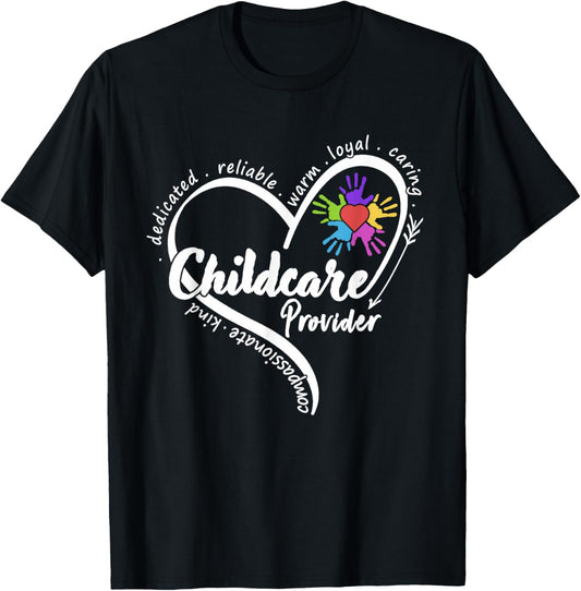 Childcare Provider Daycare Director School Teacher T-Shirt - T-Shirt | Black